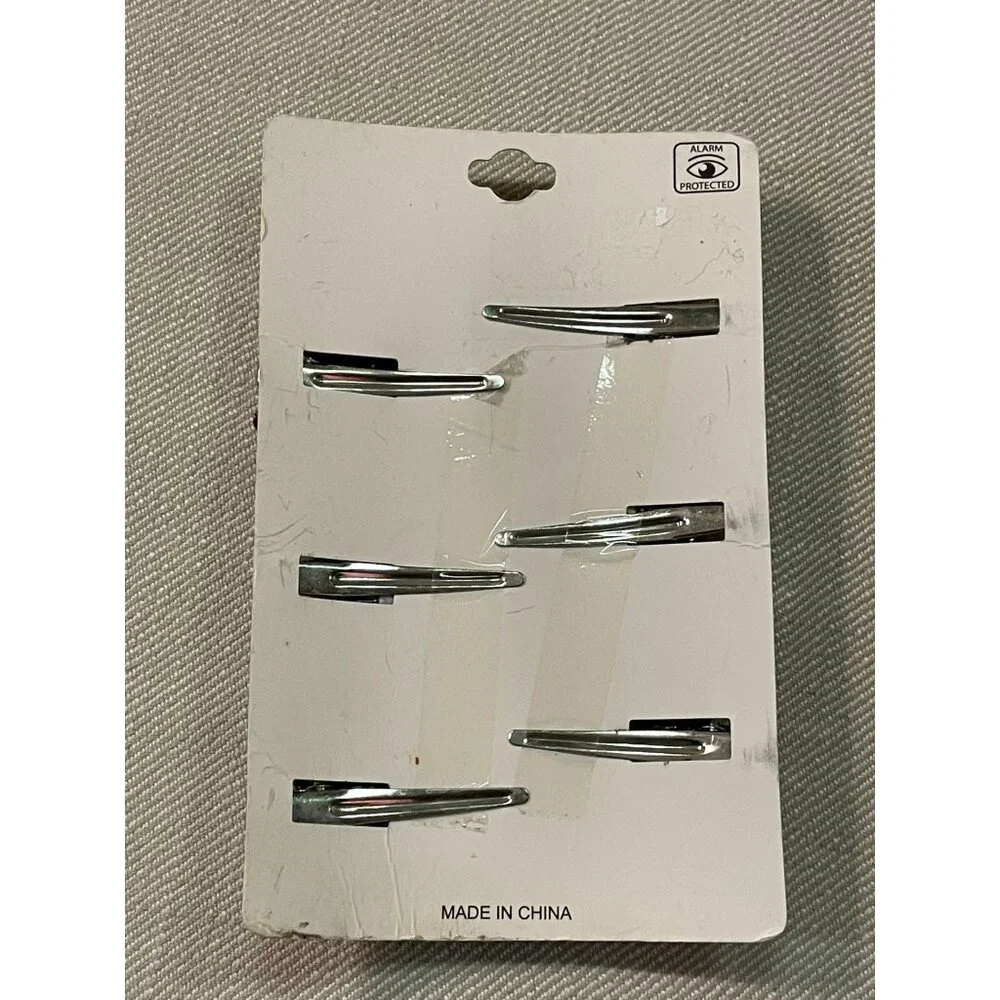 N by Noir Hair Clip Barrettes NEW Floral Set of 6